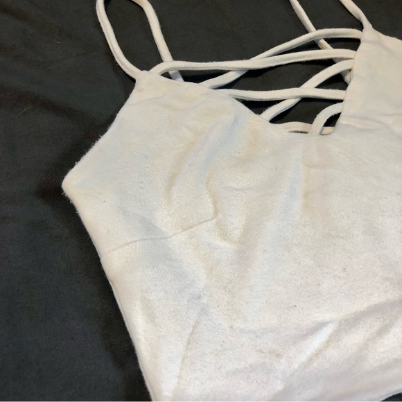Forever 21 Cream Strappy Crop Top Bralette - Picture 11 of 15